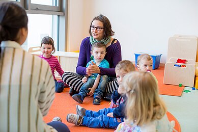 Gruppenraum in der Kindertagesstätte Peter&Paul in Augsburg
